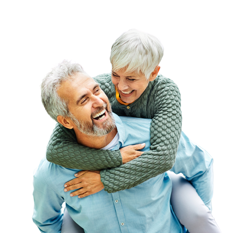 Man And Woman Smiling At Each Other